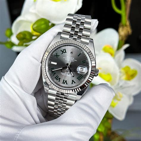 rolex datejust 41 two tone roman numerals|Rolex Datejust 41mm grey dial.